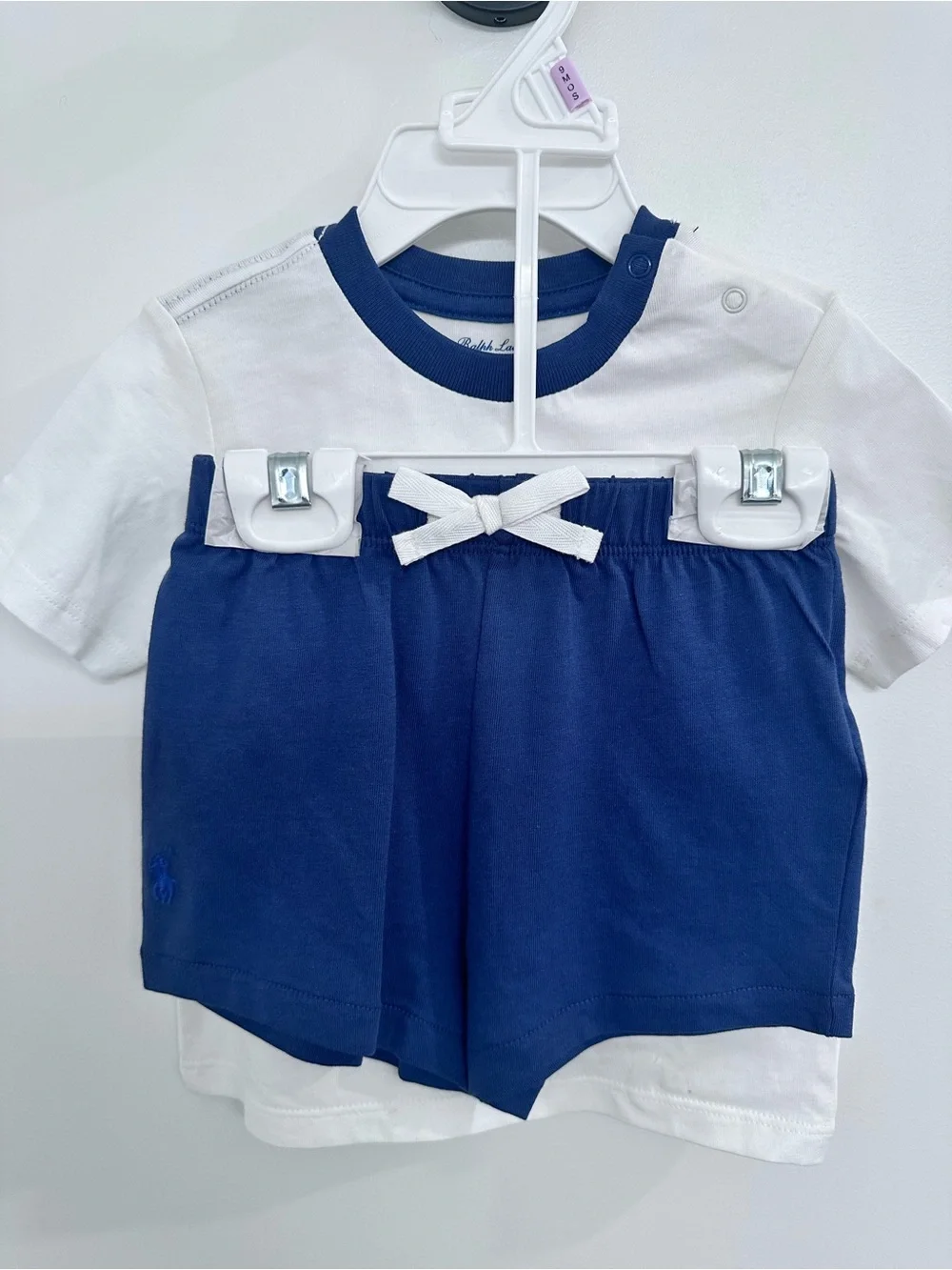 Baby Boys' Polo Bear Crewneck T-Shirt and Shorts, 2-Piece Set